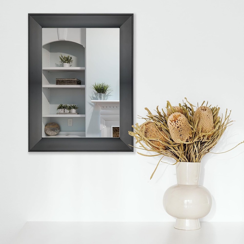 Rectangular Wall Mirror 12" x 16" Framed Mirror Bathroom Bedroom Entryway Living