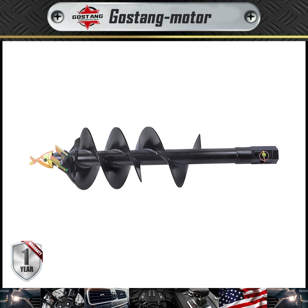 for Post Hole Digger, 2" Hex Connect Attachments 12" x 48" Auger Bit