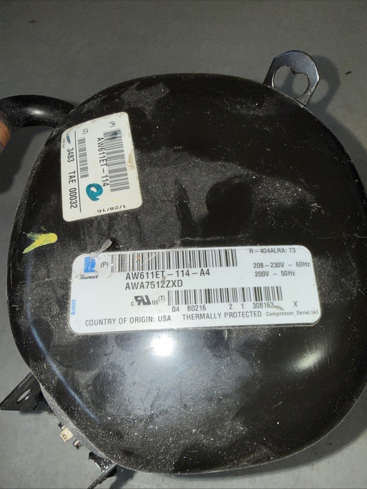 TECUMSEH AW611ET-114-A4 Compressor Untested