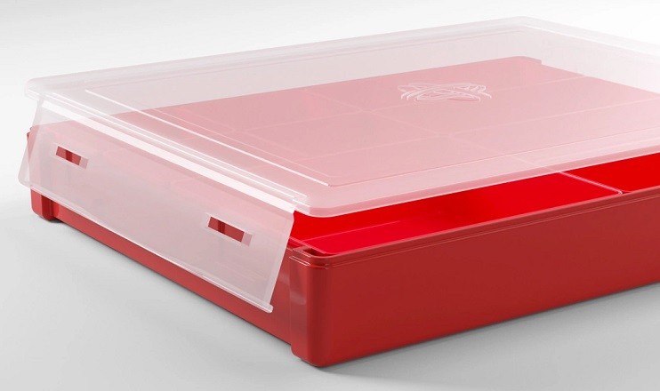 Gamegenic Token Silo (Red) - Modular Token Storage Container