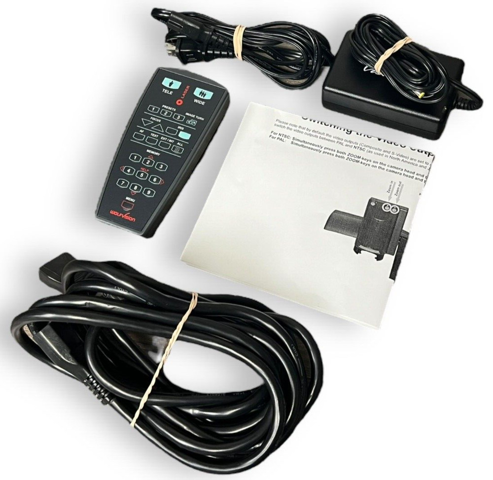 WolfVision VZ-8plus4 Document Visualizer - TESTED w/ CASE + ALL ACCESSORIES!!