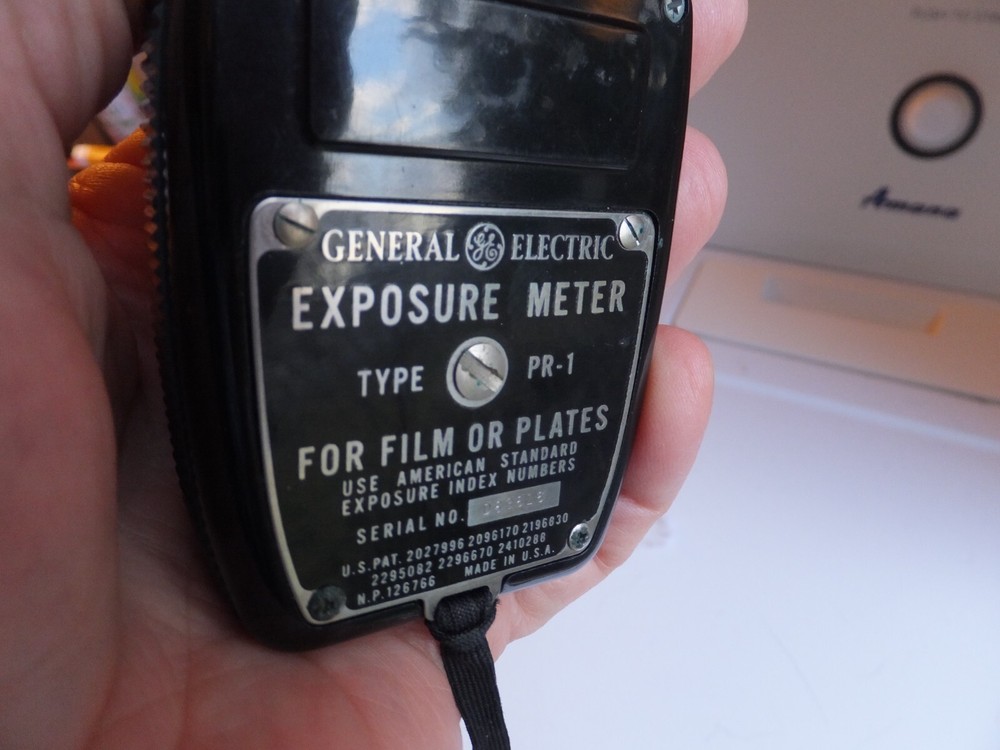 1950s General Electric Camera Analog Light Exposure Meter Type PR-1 Leather Case