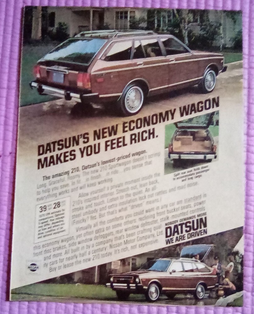 1979 Datsun 210 Wagon Print Ad