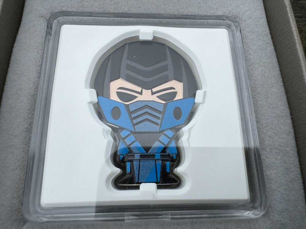 Mortal Kombat Klassic Sub Zero Chibi Proof 2022 Niue