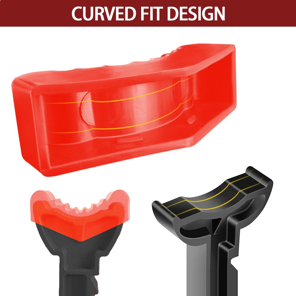 6Ton Rubber Axle Jack Pad Jacking Stand Pad Adapter Frame Protector Rail Lifting