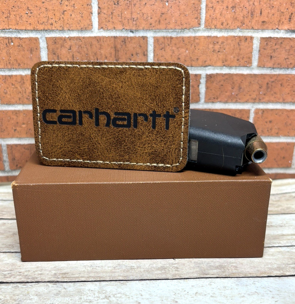 Leatherette Carhartt Patch - Iron on Adhesive Carhartt Patch
