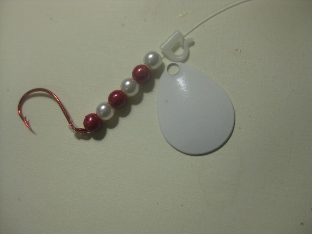 Walleye 1 Hook Spinner Rigs (White)