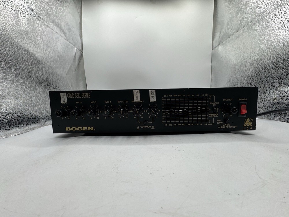 Bogen GS-100 GS100 Bogen Gold Seal Series Amplifier Untested Powers On