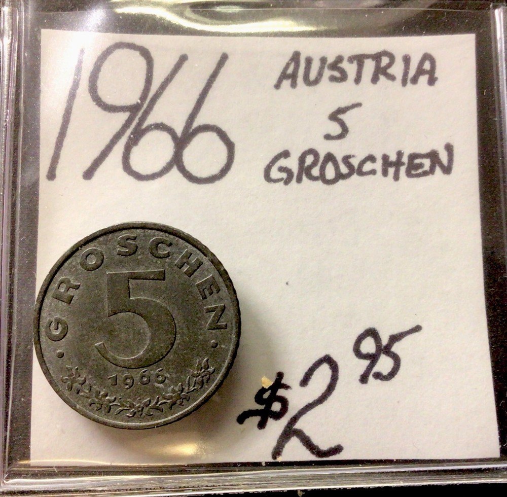 1966 Austria 5 Groschen! ENN Coins