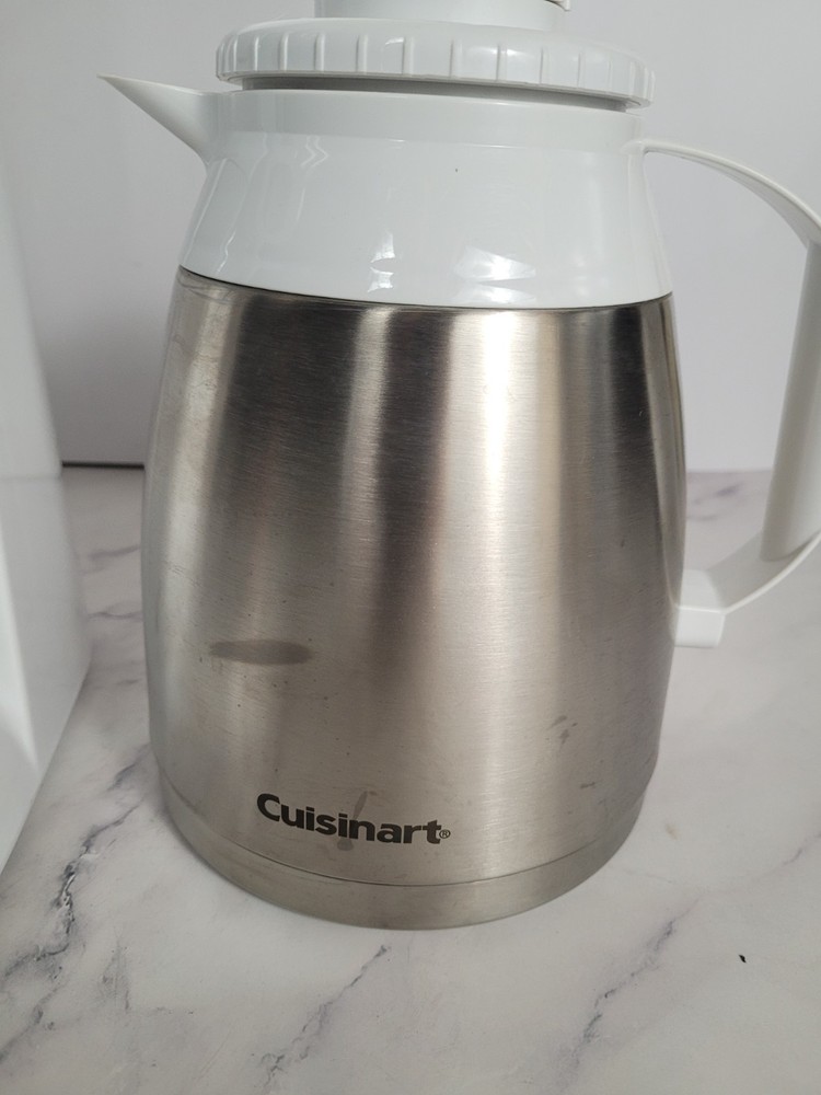 Cuisinart DTC 975N 12 Cup Programmable Coffee Maker White Silver Thermal