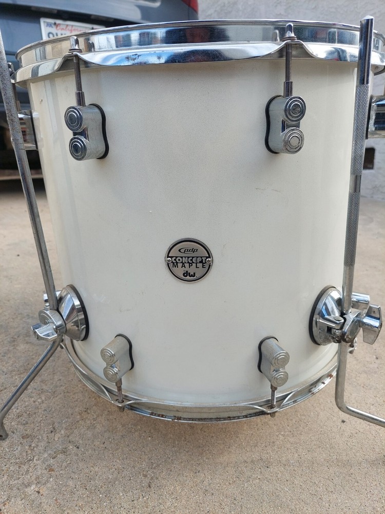 DPB 14x16" Concept Maple Floor Tom 8 Lug White