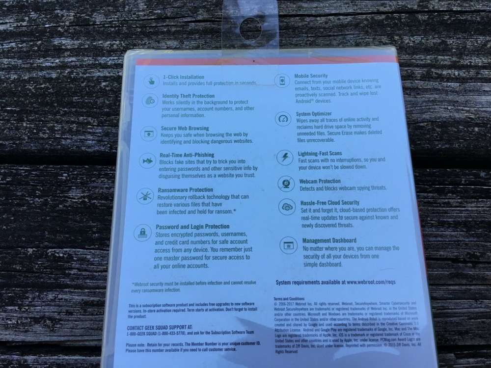 NEW SEALED Webroot Secure Anywhere Internet Security