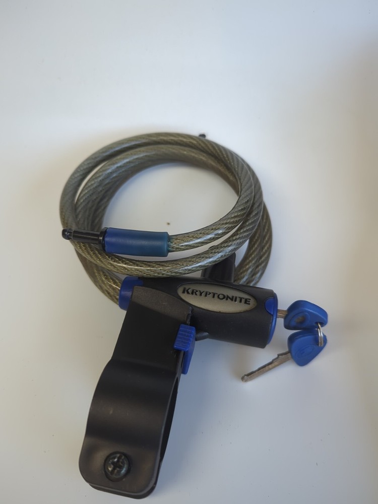 Kryptonite Evolution with 5' Flex Security Cable Plus MOUNTING BRACKET Two Keys