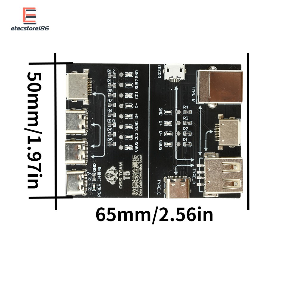T5 Multifunctional Interface Cable Detection Module Data Cable Abnormal Testing
