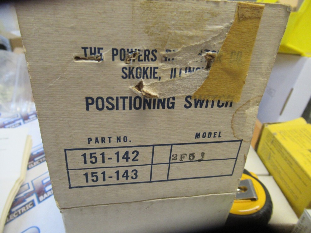 Powers Regulator Company 151-142 Model 2F5 Positioning Switch -NEW-B