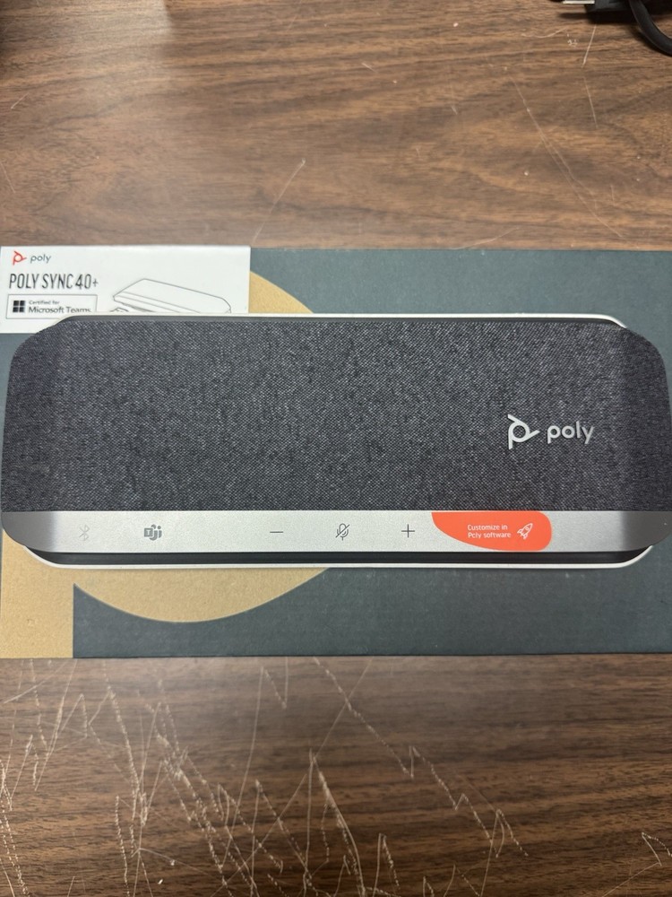 PolySync 40+ Microphone for Microsoft Teams USB Bluetooth Speakerphone NO BOX