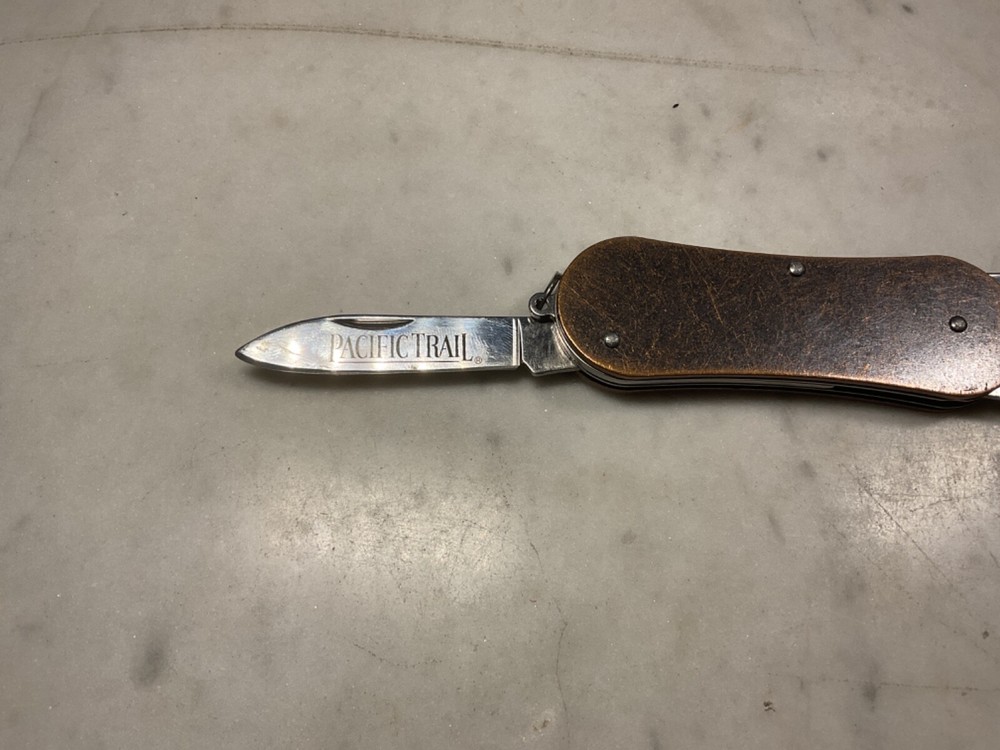 Pacific Trail Bottle Opener Can Opener Corkscrew 2” Blade