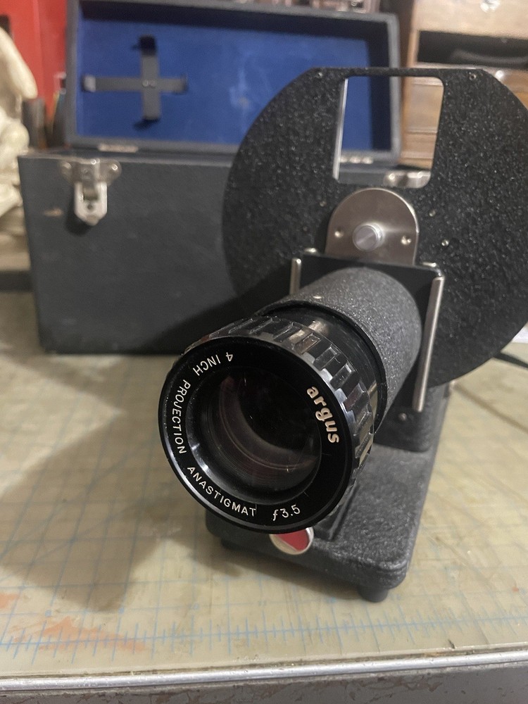 Vintage Argus Slide Projector In Case