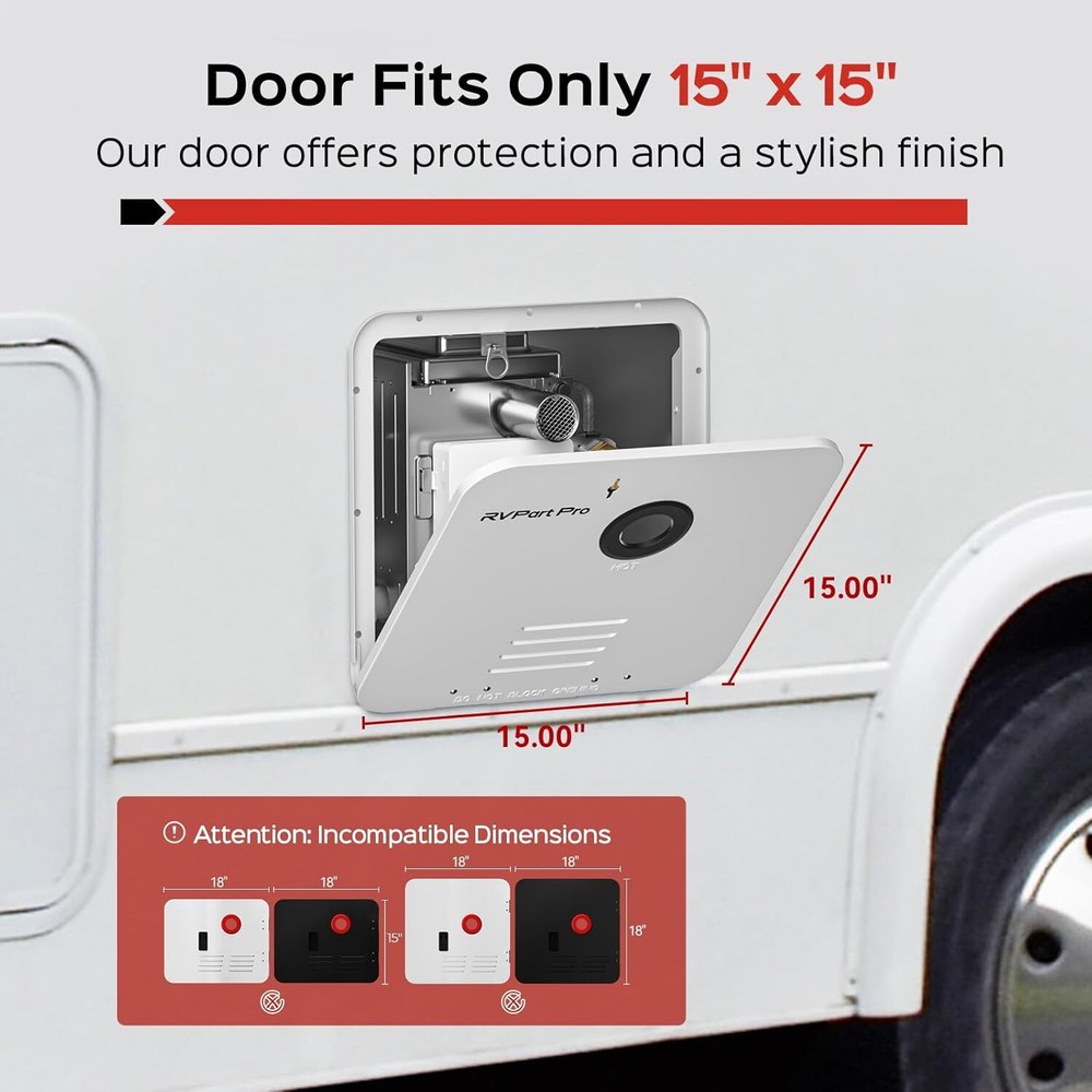 60,000 BTU RV Tankless Water Heater Propane Compatible with All RVs DC 12V NEW