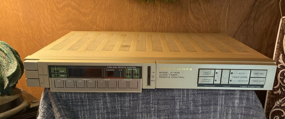 Vintage Marantz AT-333 Audio Timer (NOT Tested)Powers on ** Read Description**