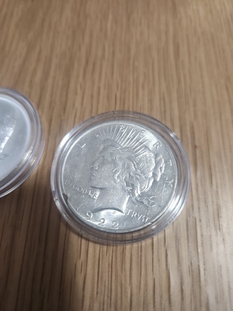1922 Peace Silver Dollar And 1OZ Silver