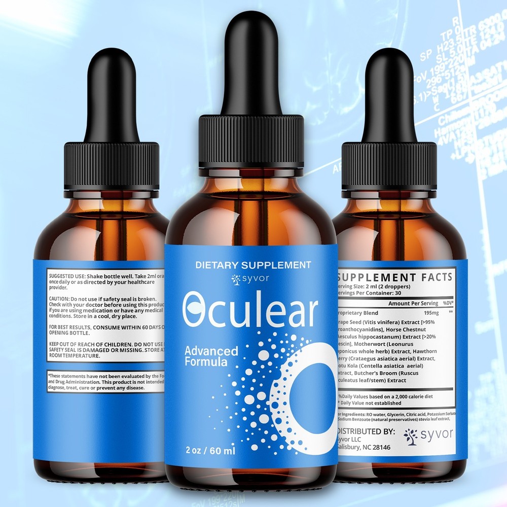 (2 Pack) Oculear Drops Advanced Support Healthy Eye Vision Ocu Lear 60 Servings