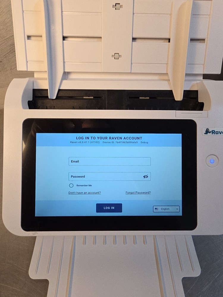 Raven Original 2nd Gen Duplex Document Scanner 8" Touchscreen - See Description