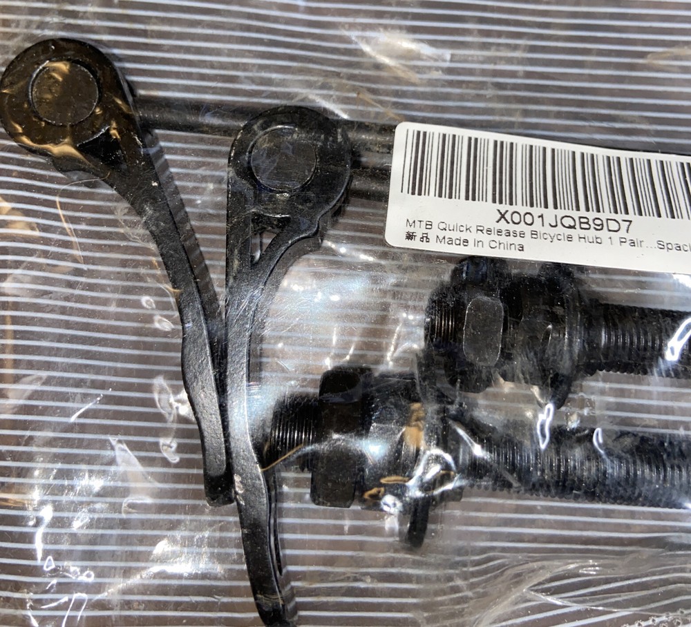 Quick-release hub conversion kit. 117-143 total length for 100-135 spacing