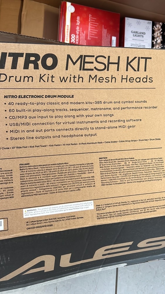 DRUM MODULE ALESIS NITRO, CAJA ABIERTA