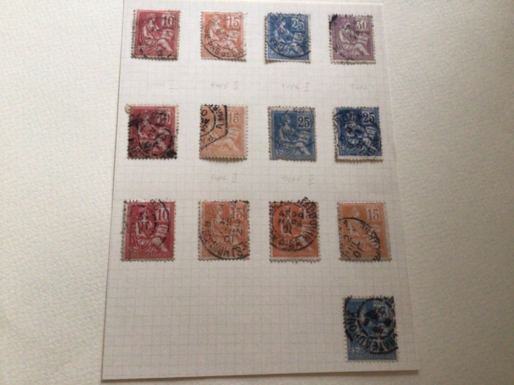 France 1900 used stamps  A18949