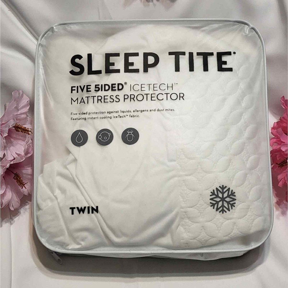 Sleep Tite Five 5ided IceTech Mattress Protector- Waterproof- Twin Size