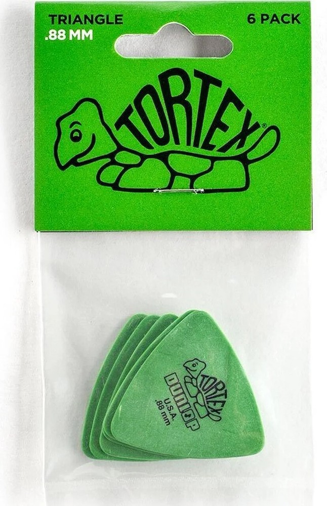 TORTEX TRIANGLE PAK-72 PICKS .88 GRN