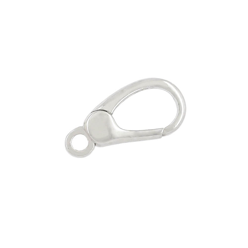 Sterling Silver Self Closing Triggerless Lobster Spring Clasp #51184