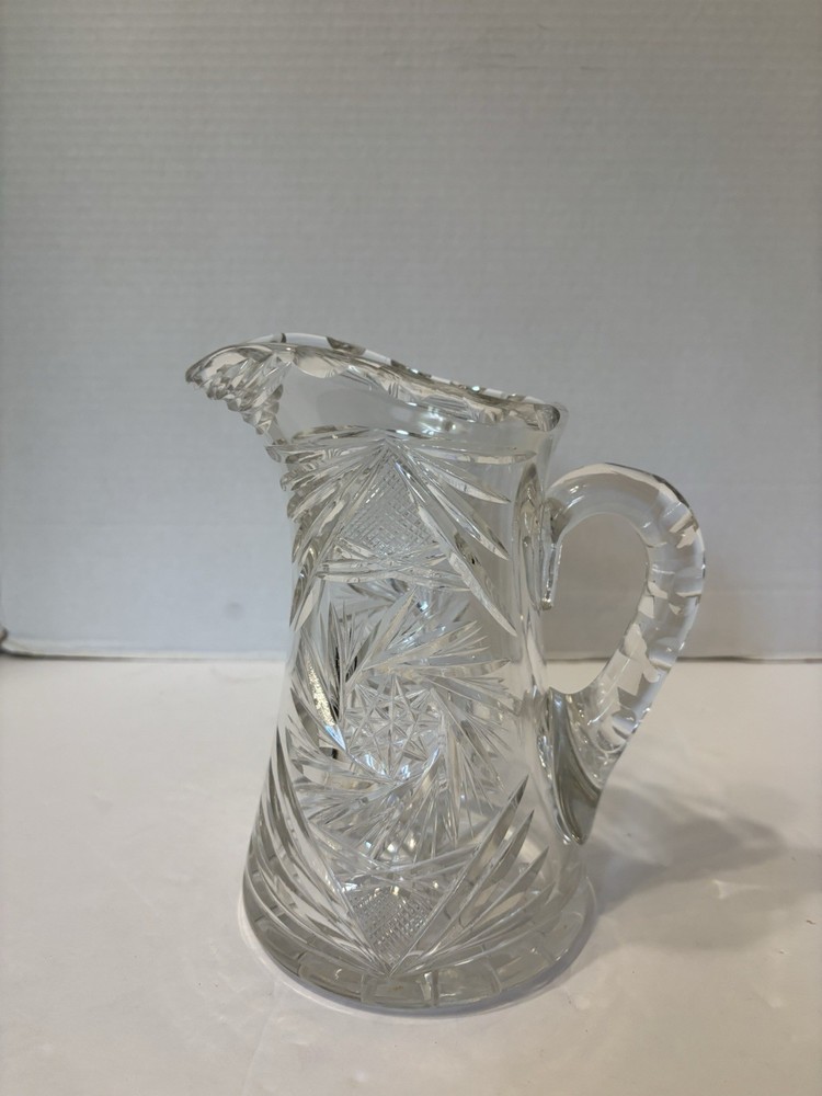 CRYSTAL JUG/PITCHER  7 1/2" TALL