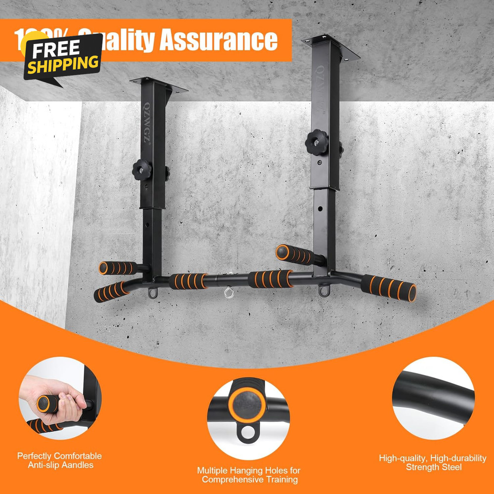 Height Adjustable Pull up Bar, Heavy Duty Pull up Bar, Barmount, Ceiling Mount