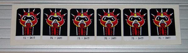 Williams BIG GUNS Pinball Machine Drop Target Decal Set