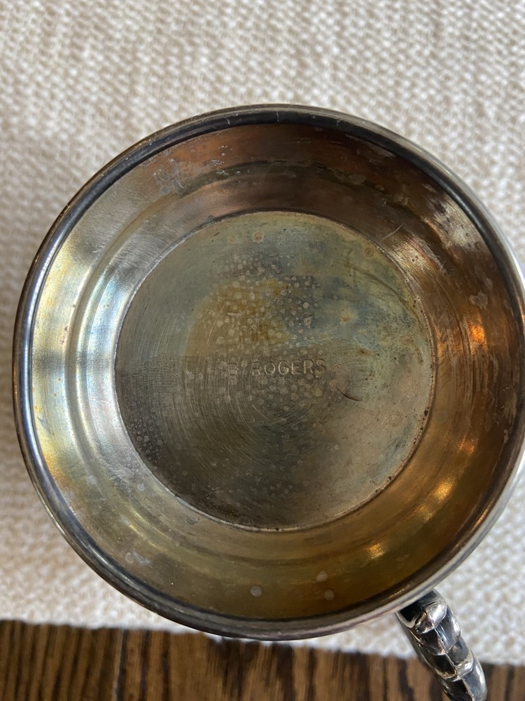 Silverplate Fancy Mug With Large Handle - FB Rogers