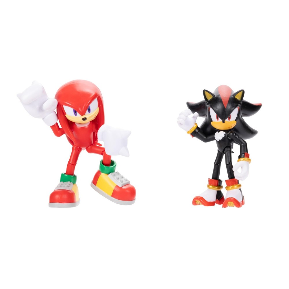Sonic The Hedgehog 4" Action Figure 2 Pack Knuckles & 4", & Shadow