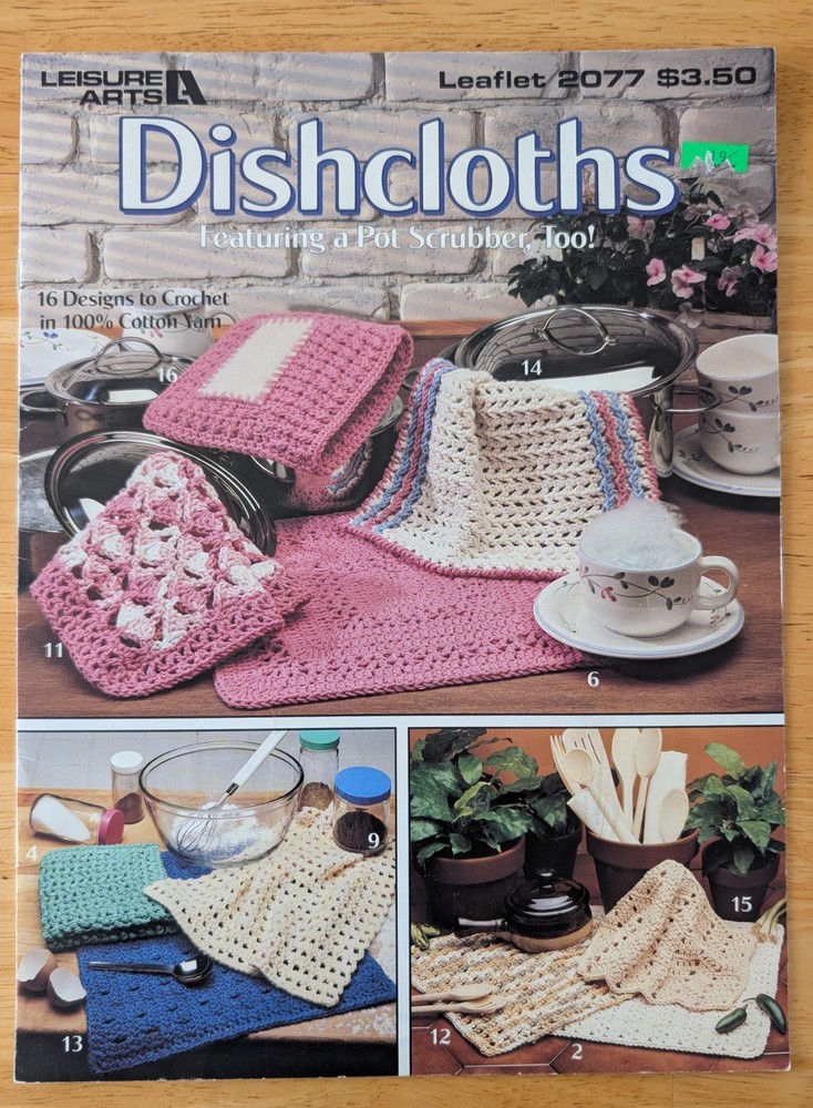 Leisure Arts Dishcloths Crochet Pattern Booklet