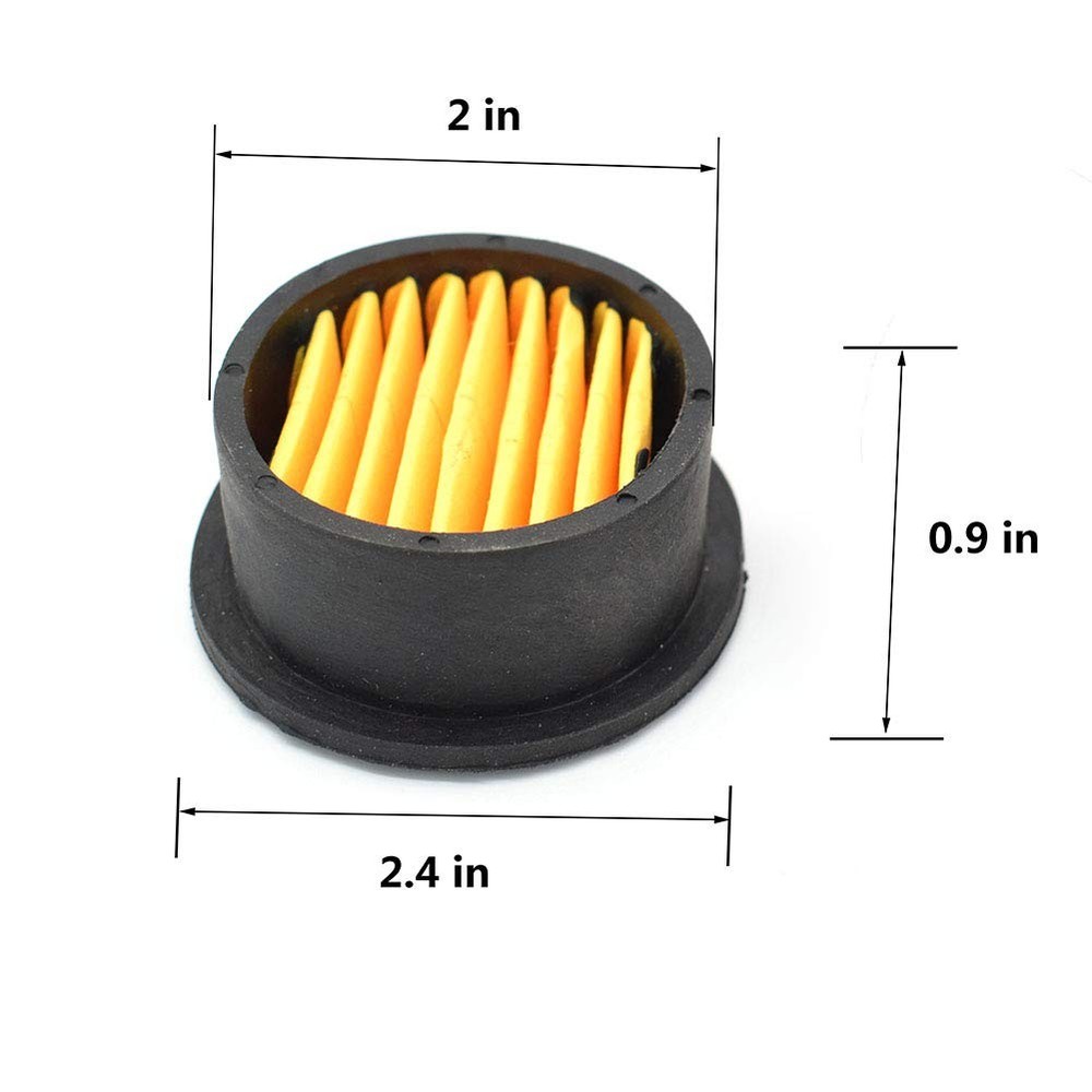 4 Pack Air Compressor Intake Paper Filter Elements Air Replacement Filter Ele...