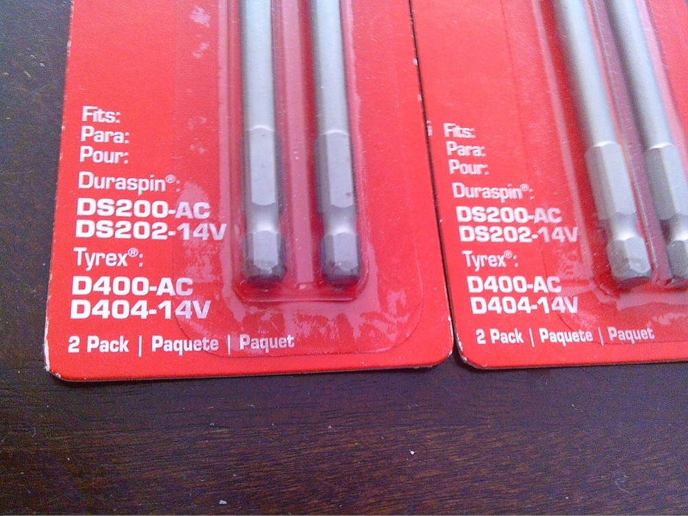 TWO Pkgs !!! Senco Dura Spin Phillips Bits EA0122