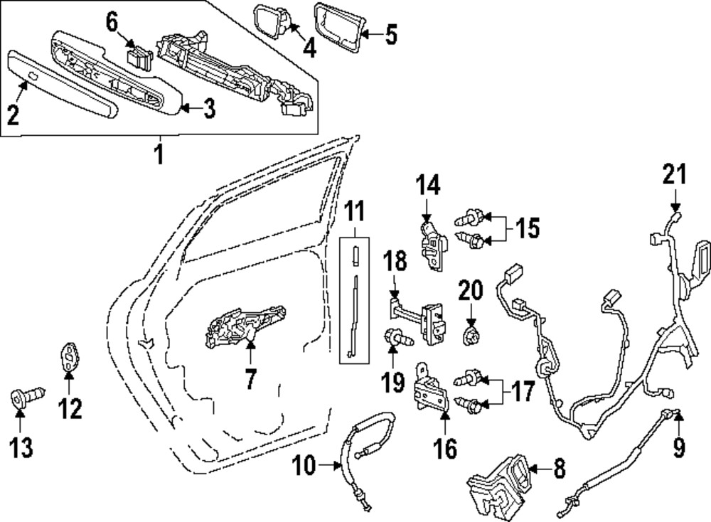 Genuine GM Handle Base 13566477