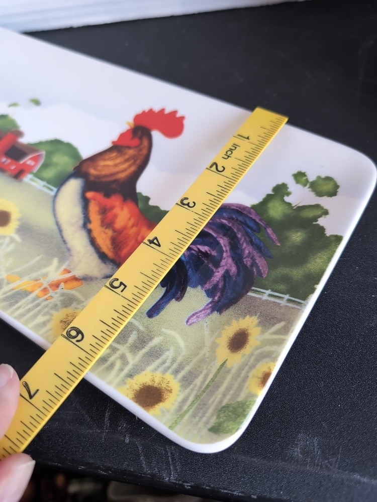 Dylan Designs Rooster Tray 12 X 6