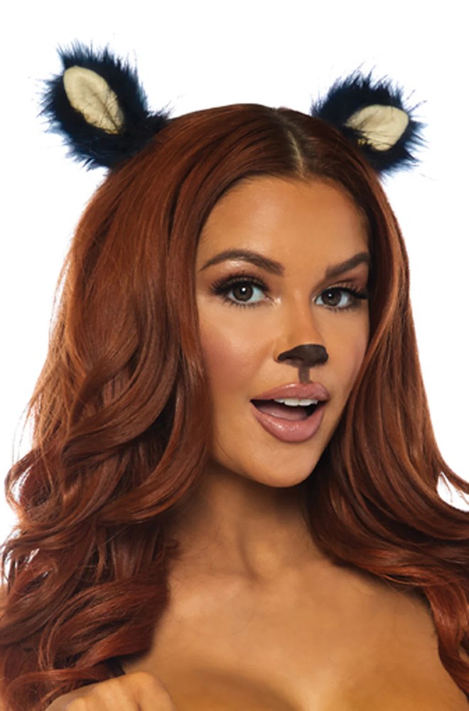 Furry Animal Ear Clips Accessory Wolf Fox Dog