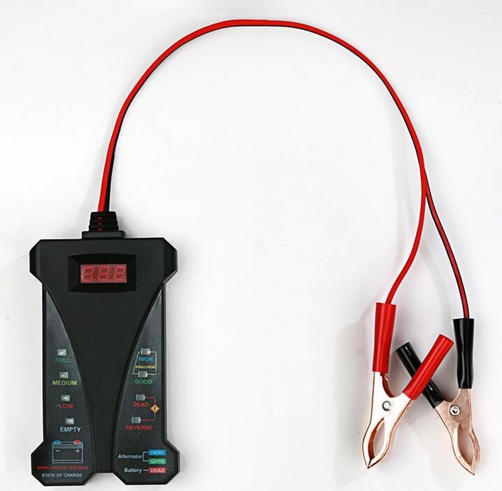 Professional Car Digital Battery Tester Voltmeter Charging System Analyzer Tool
