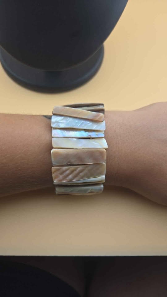 Bulgarian Abalone Seashell elastic bracelet