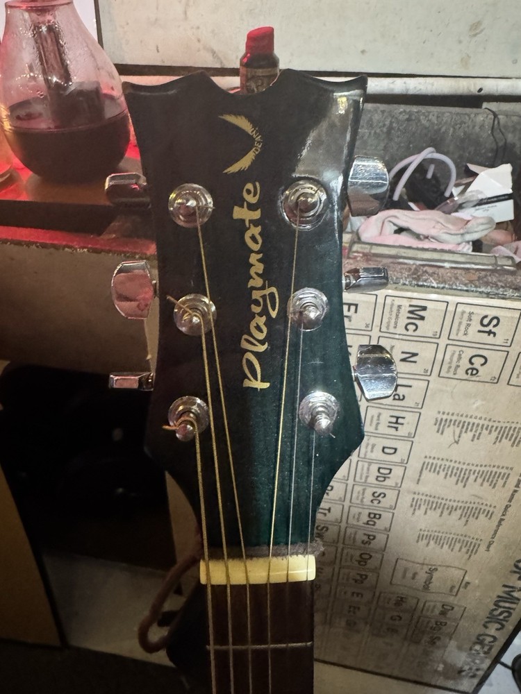 Blue-teal Playmate Guitar