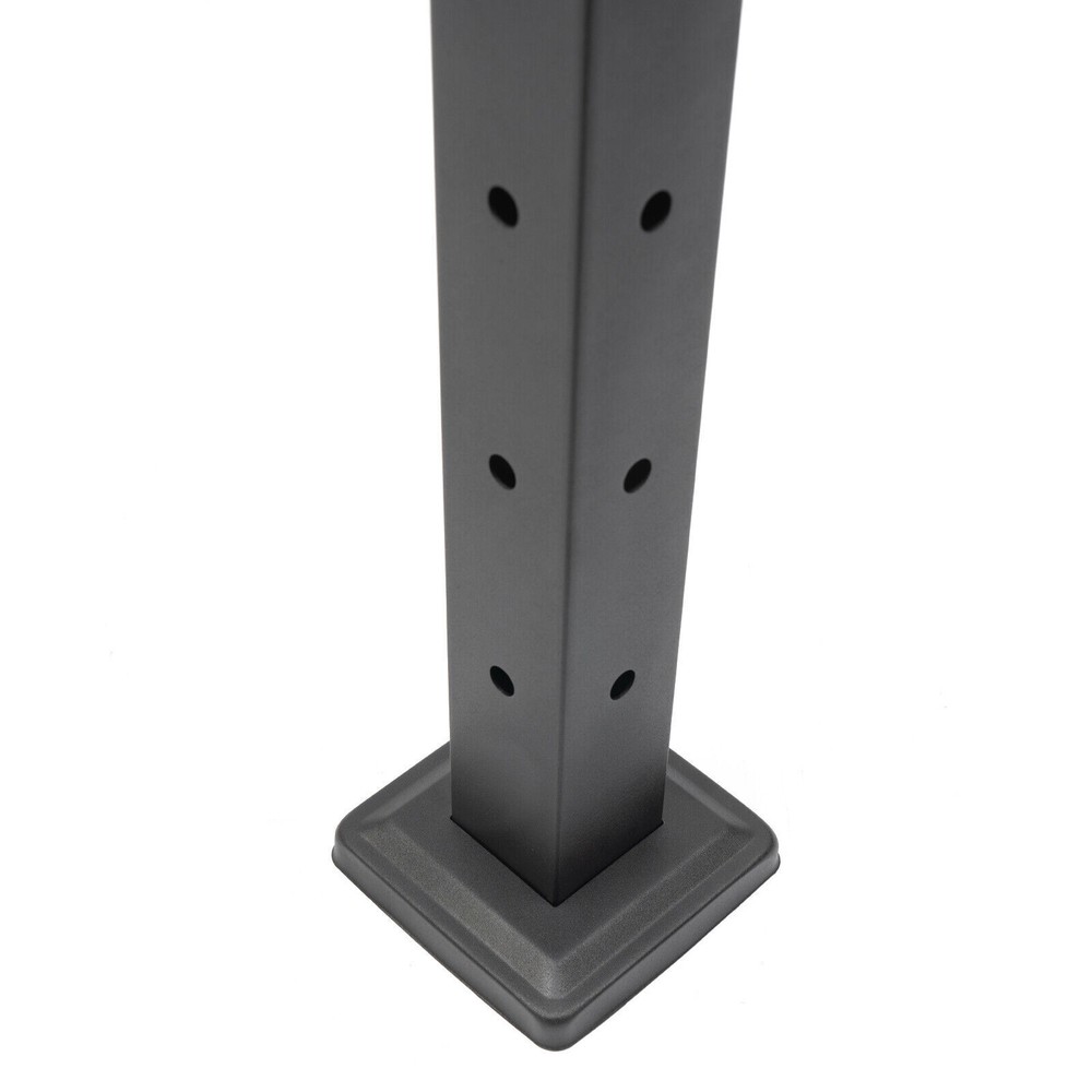 Modern Cable Railing Post Deck Railing 36x2x2" Black Post w/ Pre-Drilled Hole US