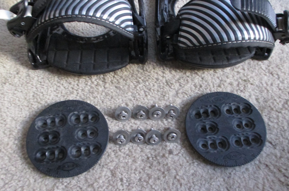 Sims Black/Gray Snowboard Bindings Size M/L