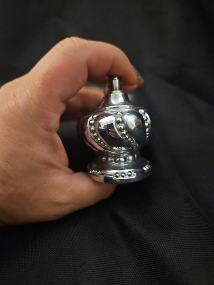 OMSCO Victorian Silver Plate Art Deco Cigarette Table Lighter Not Tested